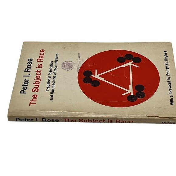 The Subject is Race Traditional Ideologies Teaching Race Relations Peter Rose - Picture 3 of 9